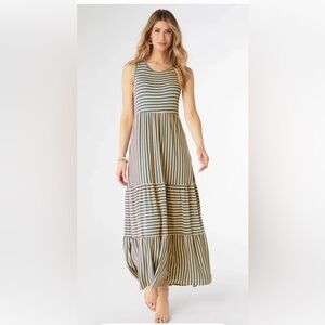 Coco + Carmen Striped Sleeveless Maci Dress